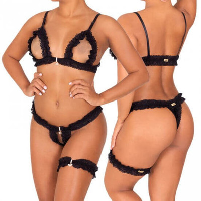 Sensualle - Conjunto Pega Aqui, Mergulho e Pula-pula | Disponível em 3 Cores | Tamanho Único