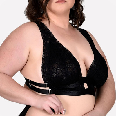 Foto 2 do produto Sutiã em Renda Plus Size Aconchego - Sensualle | Disponível em 2 Cores e 3 Tamanhos