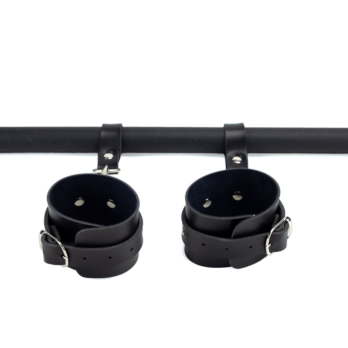 Separador de Pernas e Braços em Couro Montana com Bastão - Exclusiva Sexshop Linha Sado - 3