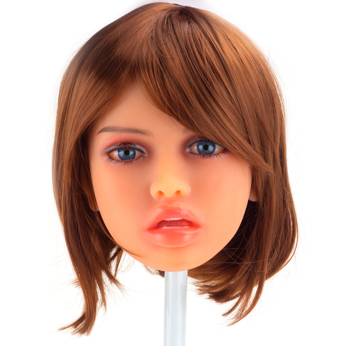 Cendy - Boneca Realística Feita em TPE com Cabelo Longo Loiro, Olhos Azuis, Seios Fartos, Boca Volumosa, Vértebras em Aço, Vibrador USB e Demais Acessórios - 38 kg e 1,66 Metros de Altura - 13