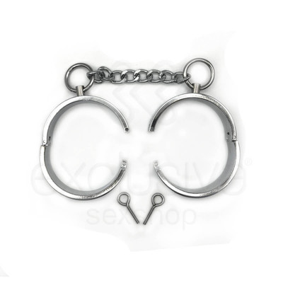 Sex Extra - Algemas em Metal com Chave de Travamento Rosqueável - 31 x 2 cm