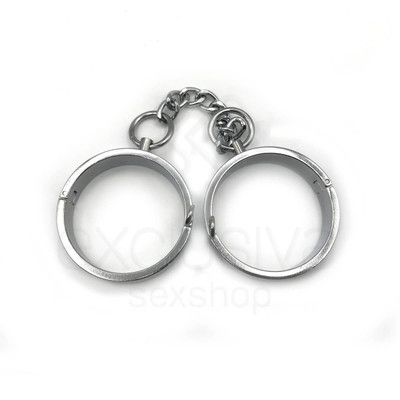 Foto 2 do produto Sex Extra - Algemas em Metal com Chave de Travamento Rosqueável - 31 x 2 cm