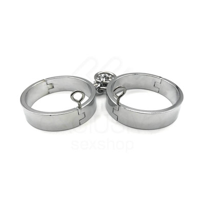 Foto 3 do produto Sex Extra - Algemas em Metal com Chave de Travamento Rosqueável - 31 x 2 cm