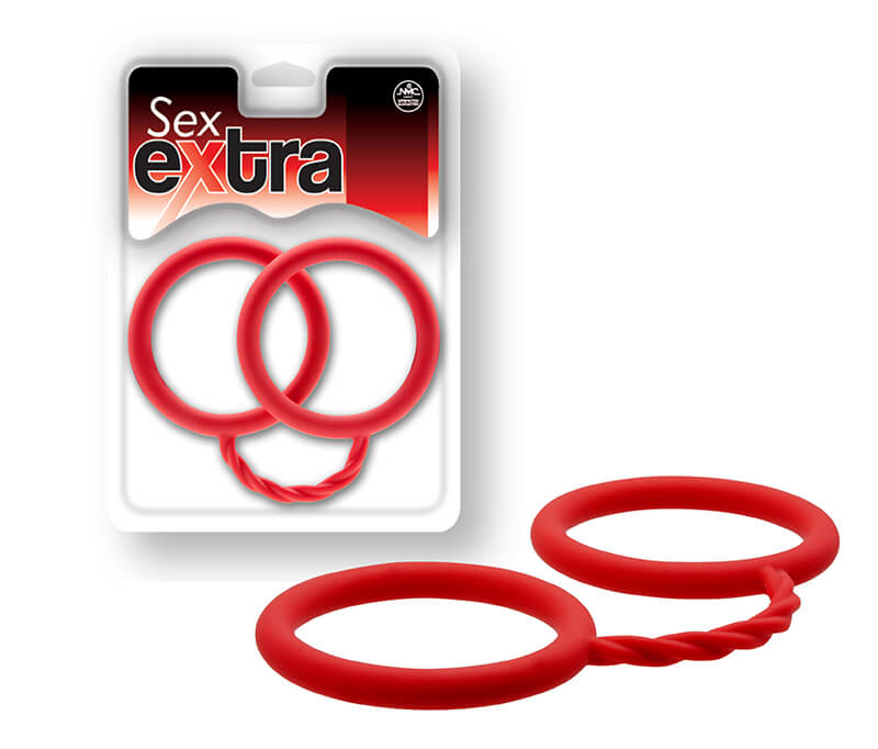 Sex Extra - Algemas em Silicone | Cor: Vermelha - 1