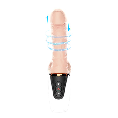 Foto 4 do produto Prótese Realística Recarregável com Formato de Pênis, 7 Modos de Vibração, Movimentos Vai e Vem e Aquecimento - Dibe Sex Massage | 14 x 3,6 cm