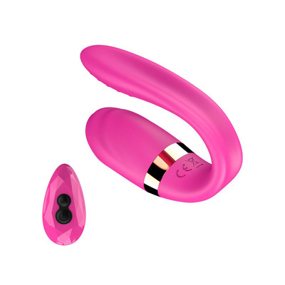 Foto 2 do produto Vibrador para Casal Recarregável em Silicone com 7 Modos de Vibração e Controle Sem Fio - Dibe Sex Massage Anna | 8,3 x 2,2 cm