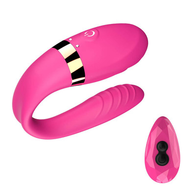 Vibrador para Casal Recarregável em Silicone com 7 Modos de Vibração e Controle Sem Fio - Dibe Sex Massage Anna | 8,3 x 2,2 cm