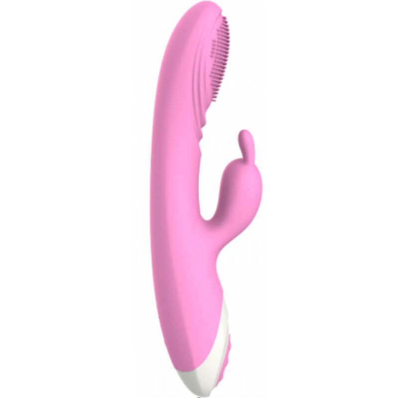 Sex Massager - Vibrador Estimulador de Ponto G e Clítoris com 7 Modos de Vibrações e 7 Velocidades, Possui Função Aquecimento - 21,5 x 3,4 cm - 2