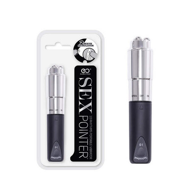 Foto 1 do produto Vibrador Estimulador de Clítoris com 3 Esferas em Metal e 10 Modos de Vibração - Sex Pointer | 12,8 x 2,6 cm