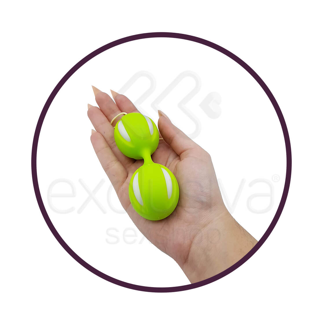 Bolas com Peso para Pompoar em Silicone - Sextoy | Disponível em 3 Cores - 4
