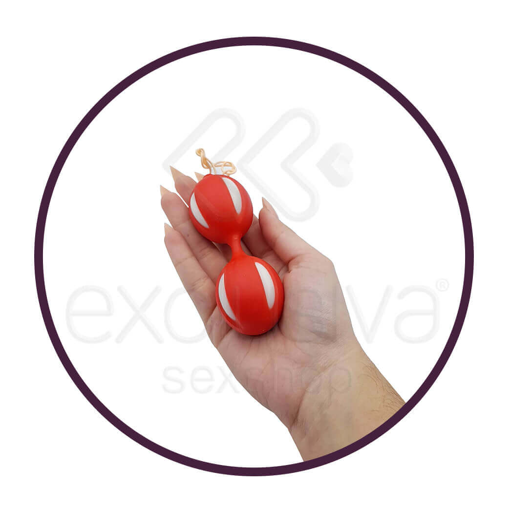 Bolas com Peso para Pompoar em Silicone - Sextoy | Disponível em 3 Cores - 2