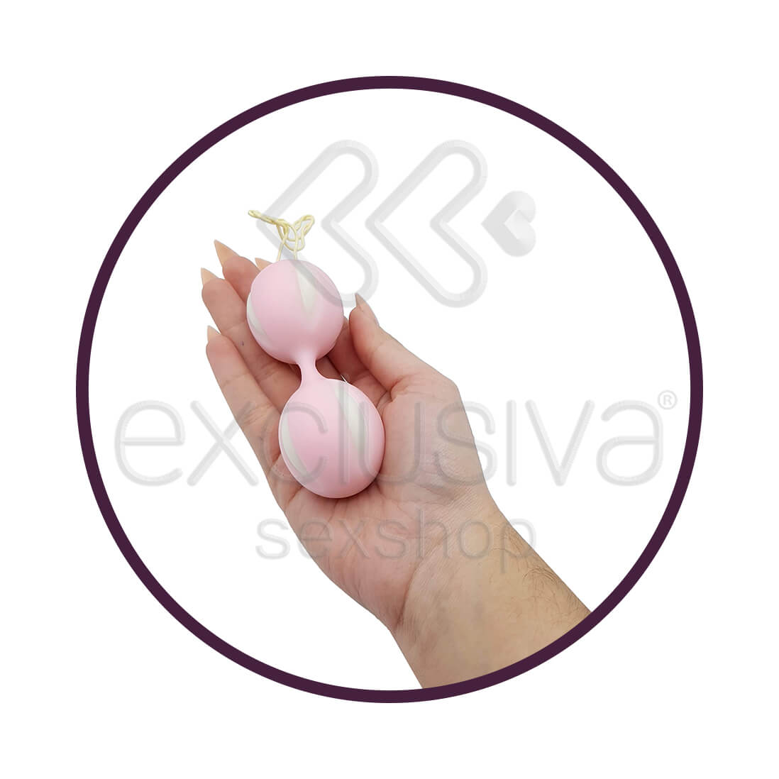 Bolas com Peso para Pompoar em Silicone - Sextoy | Disponível em 3 Cores - 6