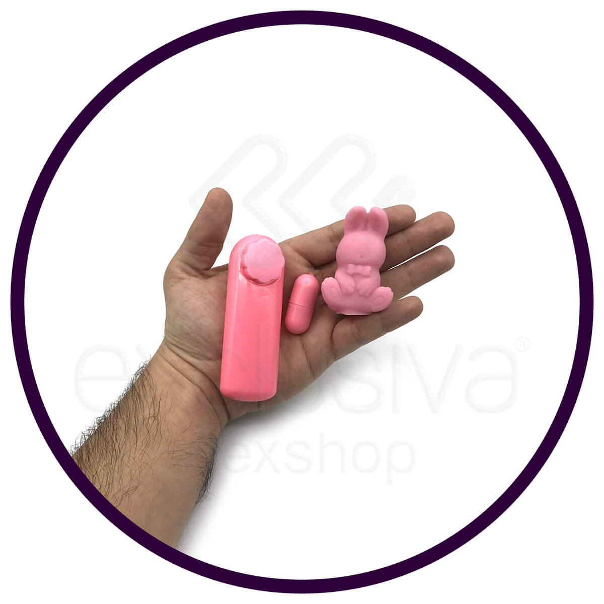 Cápsula Vibratória com Capa em Cyberskin e Vibração Multivelocidade - Sexy Fantasy Amigo Coelhinho | 3,6 x 1,5 cm - 3