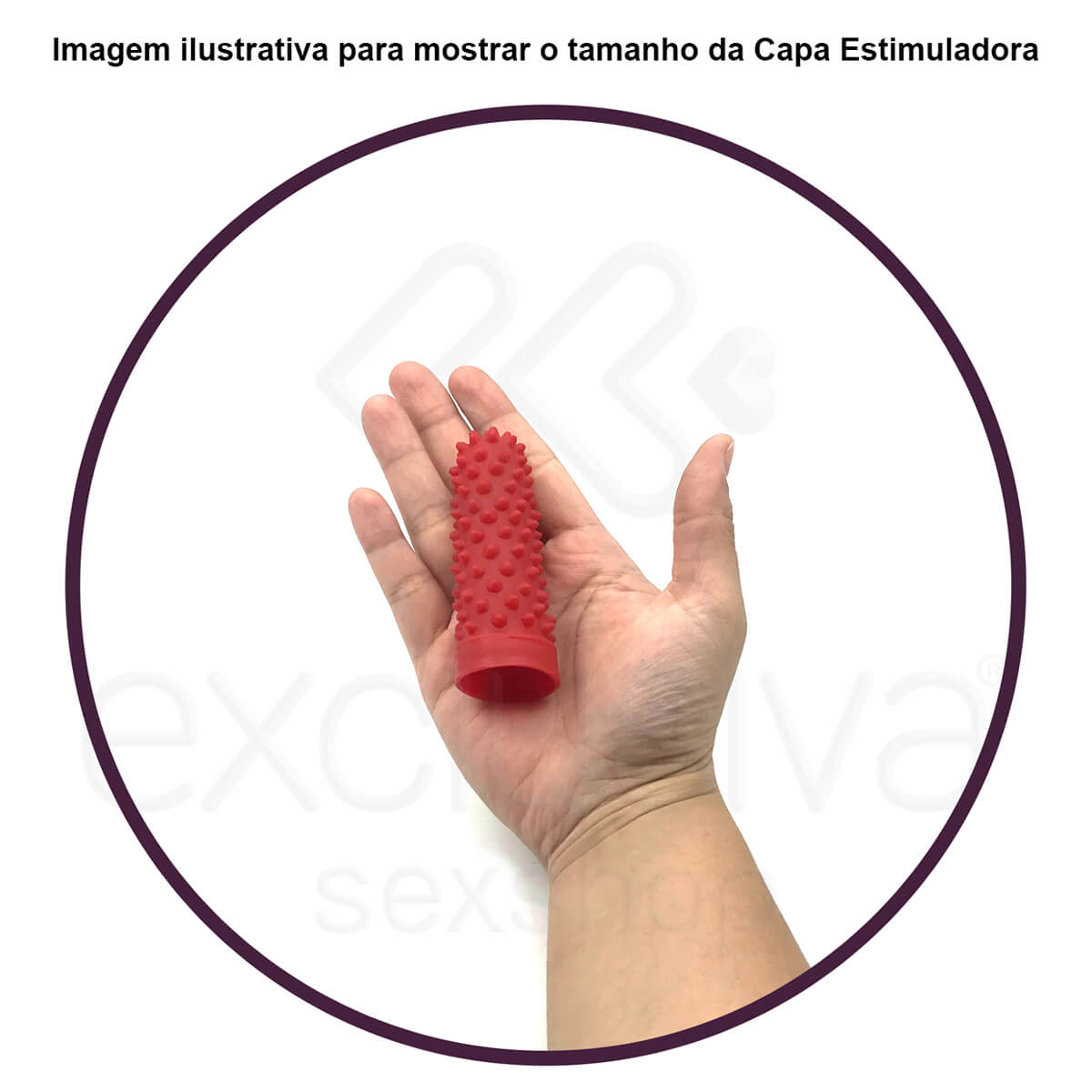 Capa para Dedo Estimuladora de Clítoris em Silicone com Texturas Massageadoras e Cores Sortidas - Sexy Fantasy | 8 x 3 cm - 2