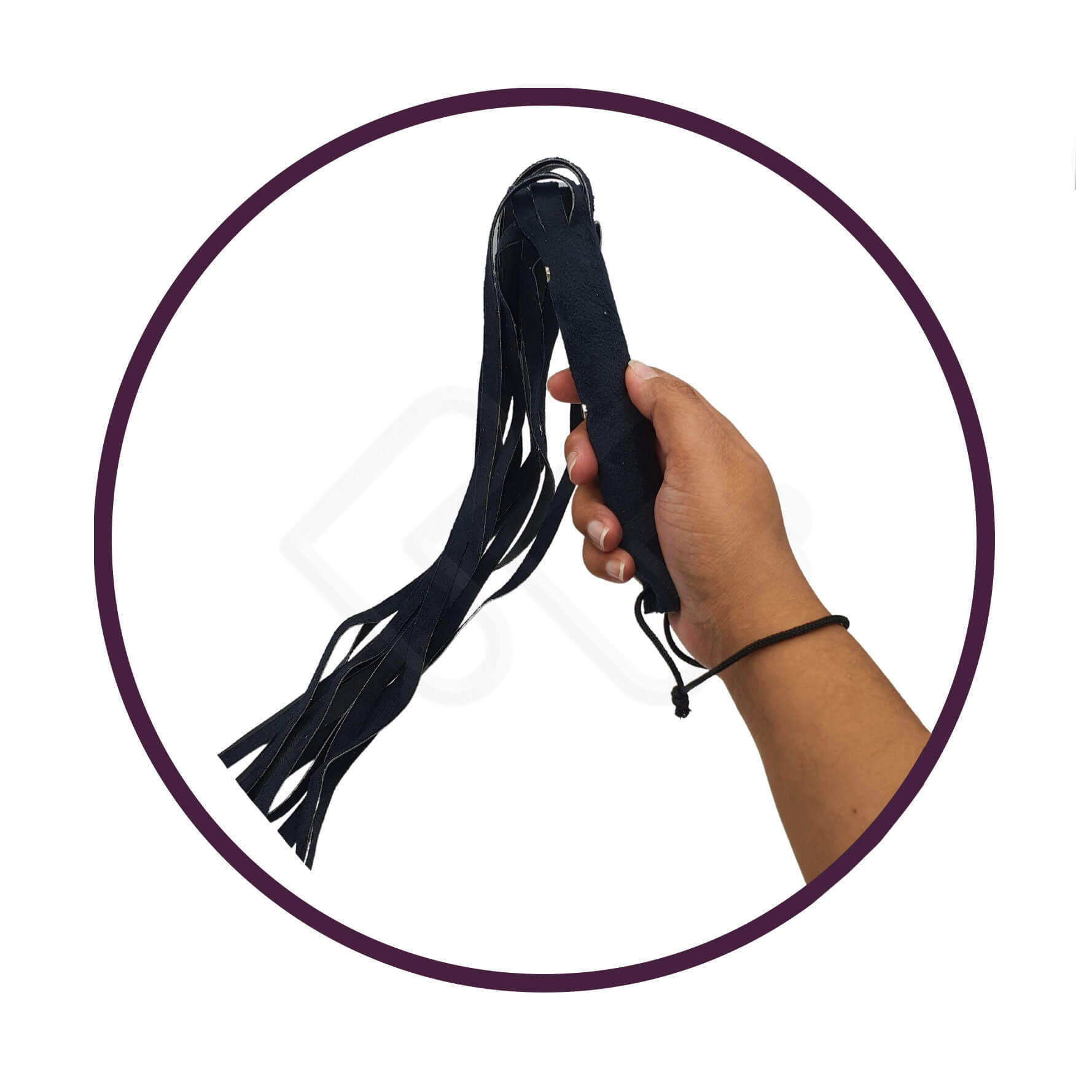 Sexy Fantasy - Chicote com Tiras em Camurça e Couro Sintético - 41 cm - 4