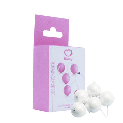Foto 2 do produto Colar Tailandês no Tamanho M com 5 Esferas e Cordão em Silicone - Love Balls Sexy Fantasy | Disponível em 3 Cores