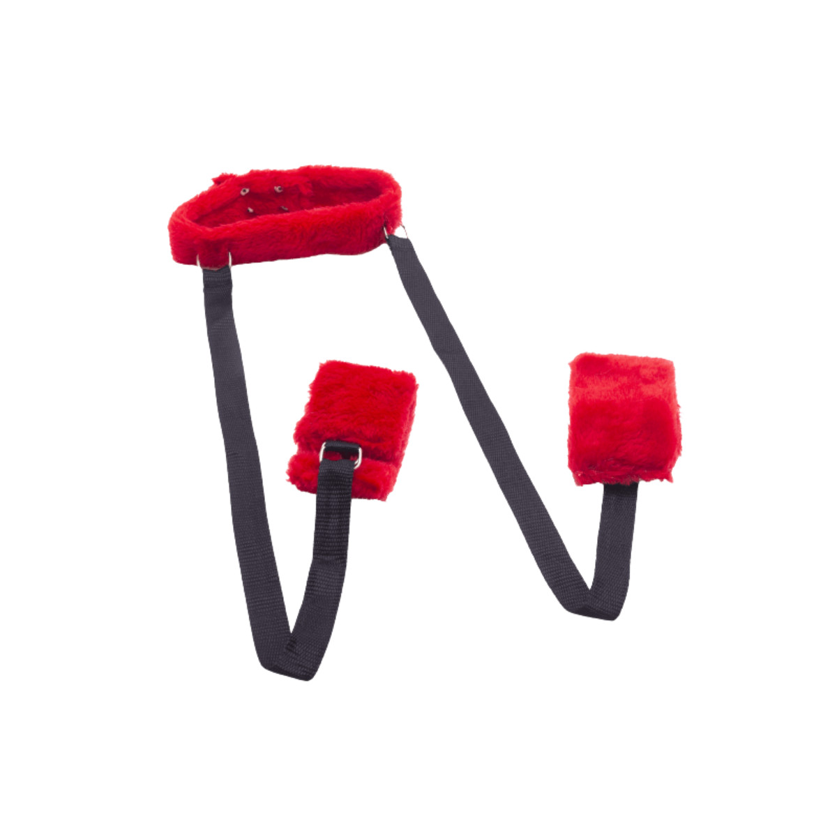 Coleira com Amarras para Tornozeleiras em Pelúcia - Sexy Fantasy Linha Sado | Tamanho Único - 2