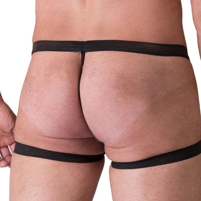 Foto 2 do produto Sexy Fantasy - Cueca JockStrap em Couro Sintético | Tamanho Único