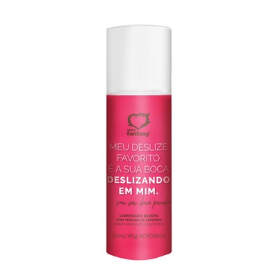 Foto 1 do produto Lubrificante Beijável com Textura de Esperma - Sexy Fantasy Deslizando em Mim - 50 ml | Sabor : Chocolate com Cereja