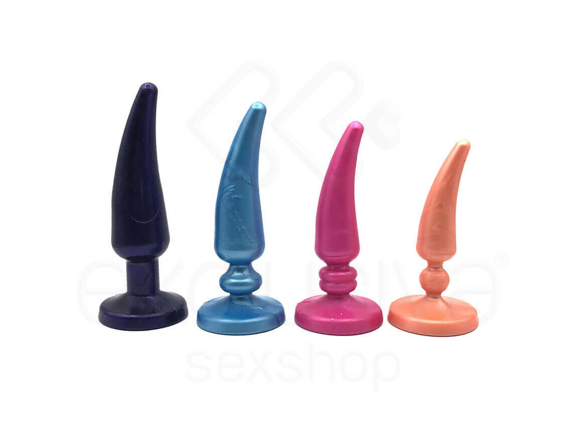 Kit de 4 Dilatadores Anais com Cores e Tamanhos Diferentes Feito em Laprene Gelflex - Sexy Fantasy Dilatadores Anais - 2