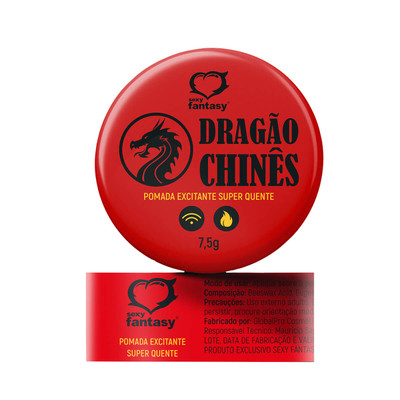 Pomada Excitante Unissex com Sensação de Aquecimento - Sexy Fantasy Dragão Chinês - 7,5 g