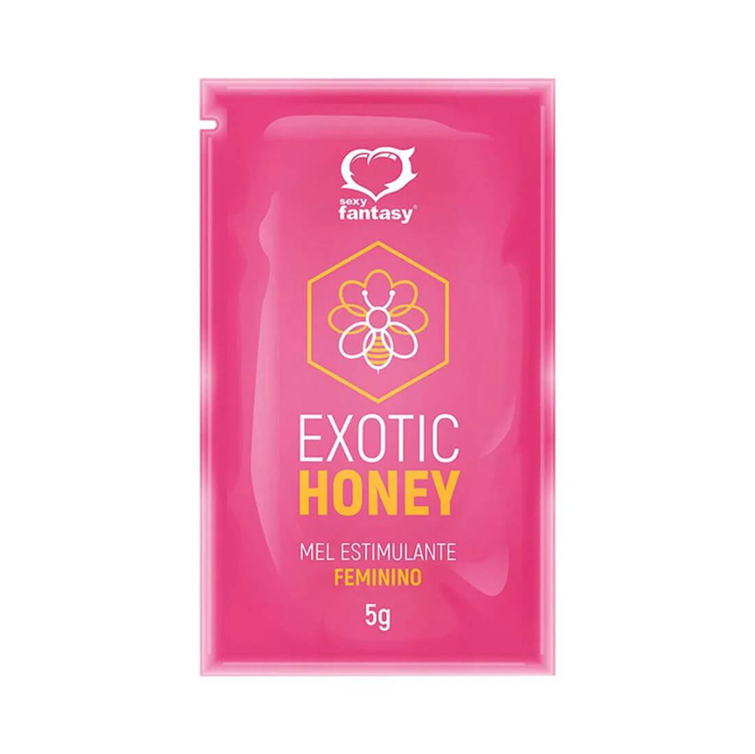 Mel Estimulante Feminino com Extrato de Maca Peruana - Sexy Fantasy Exotic Honey | 5g - 1