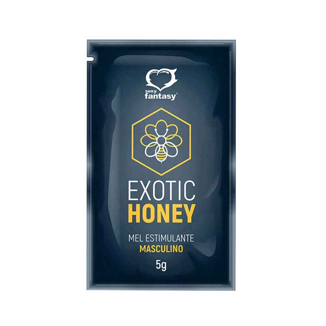 Mel Estimulante Masculino com Extrato de Maca Peruana - Sexy Fantasy Exotic Honey | 5g - 1