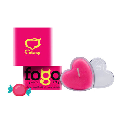 Vela Corporal Beijável - Sexy Fantasy Fogo da Paixão | 20g | Disponível em 3 Sabores