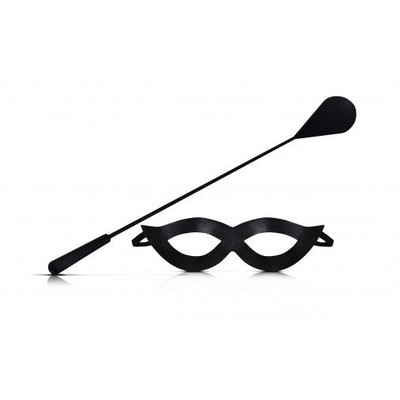 Kit com Máscara e Chibata com Forma de Gota - Sexy Fantasy