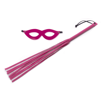 Foto 1 do produto Sexy Fantasy - Kit Sado com Máscara e Chicote | Cor: Rosa