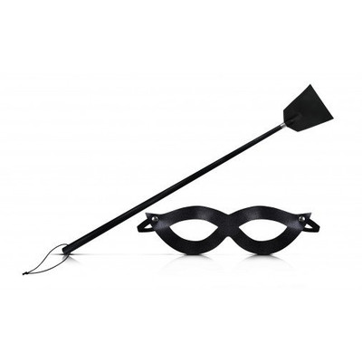 Foto 1 do produto Sexy Fantasy - Kit Tiazinha com Máscara e Chibata | Cor: Preto