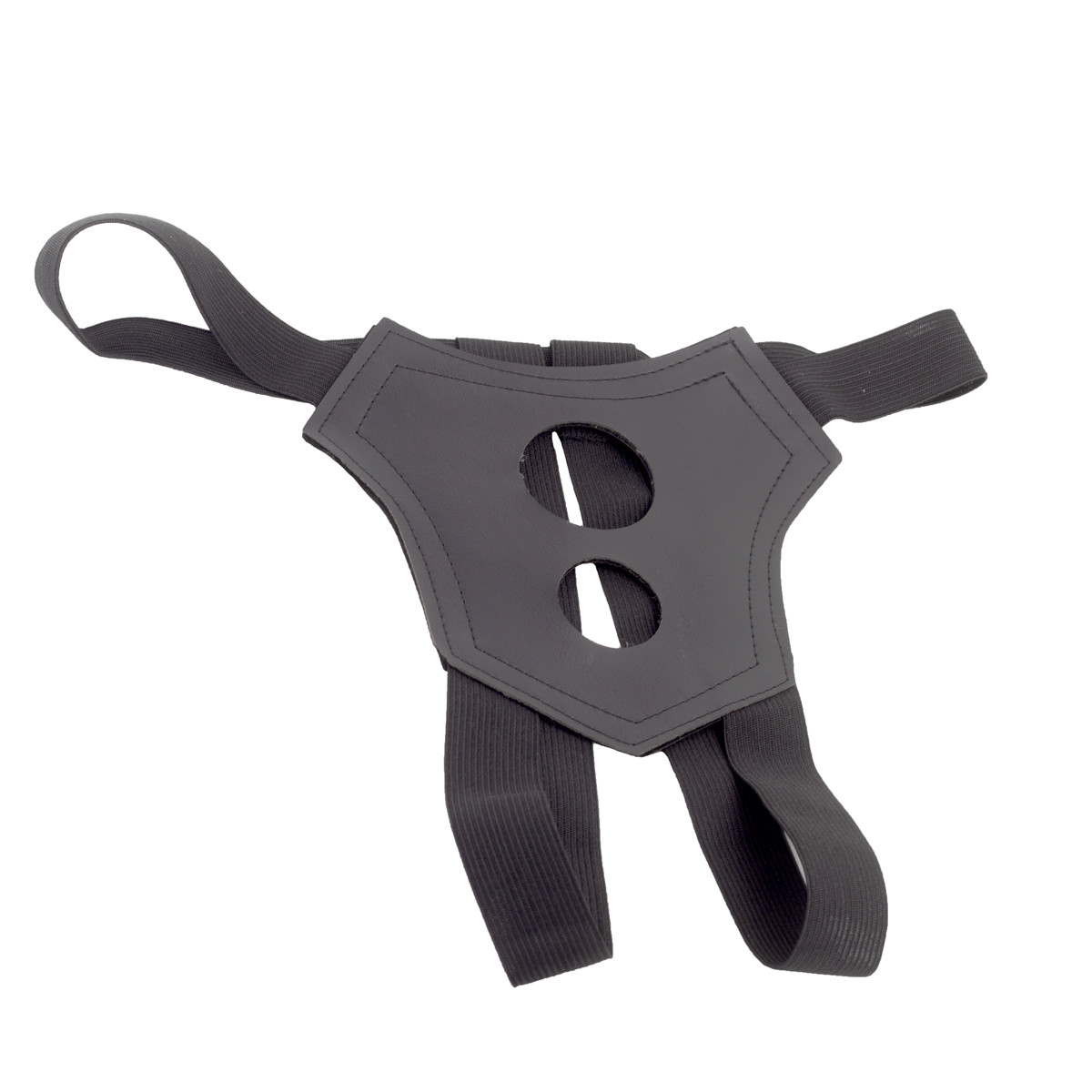 Cinta Peniana Avulsa em Couro Sintético com Duas Aberturas para Próteses Penianas - Sexy Fantasy Linha Sado 07 | Tamanho Único - 4