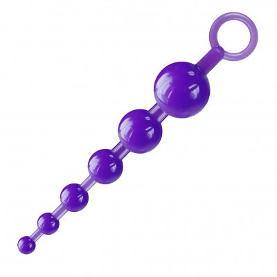 Sexy Fantasy - Plug Ball com 6 Esferas Escalonadas - 16,3 x 3,3 cm | Cor: Roxo