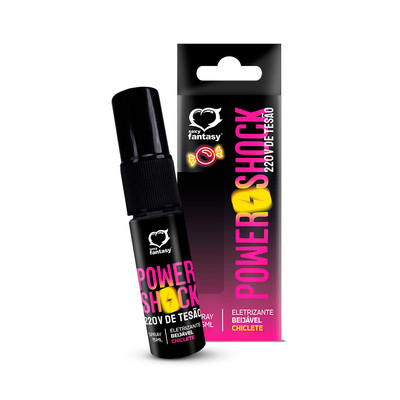 Spray Eletrizante Beijável com Sabor - Sexy Fantasy Power Shock - 15 ml | Disponível em 4 Sabores