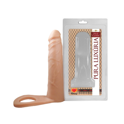 Anel Companheiro com Prótese Peniana em PVC Atóxico - Sexy Fantasy Pura Luxúria | 16,5 x 3,4 cm