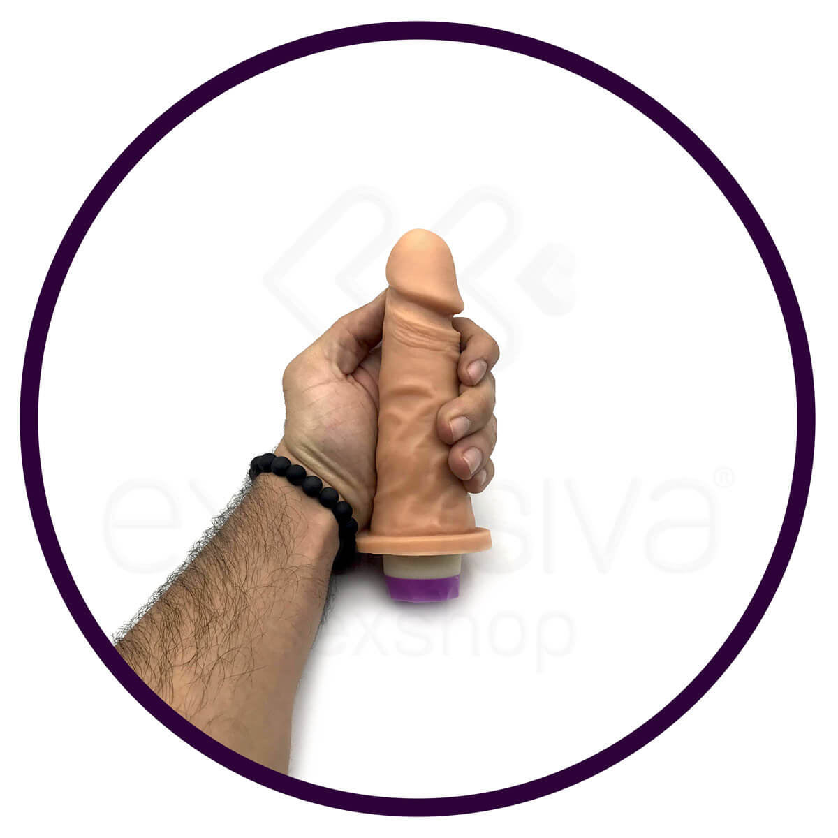 Sexy Fantasy Pura Luxúria - Prótese Peniana em PVC Atóxico com Vibração em Multivelocidade - 15 x 4,8 cm | PC007 - 2