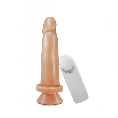 Foto 2 do produto Sexy Fantasy Pura Luxúria - Prótese Peniana em PVC com Vibração Multivelocidade e Ventosa - 13,5 x 3,5 cm