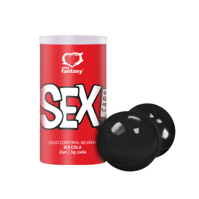 Foto 3 do produto Bolinha Explosiva Beijável - Sexy Fantasy Sex Caps | Disponível em 8 Aromas