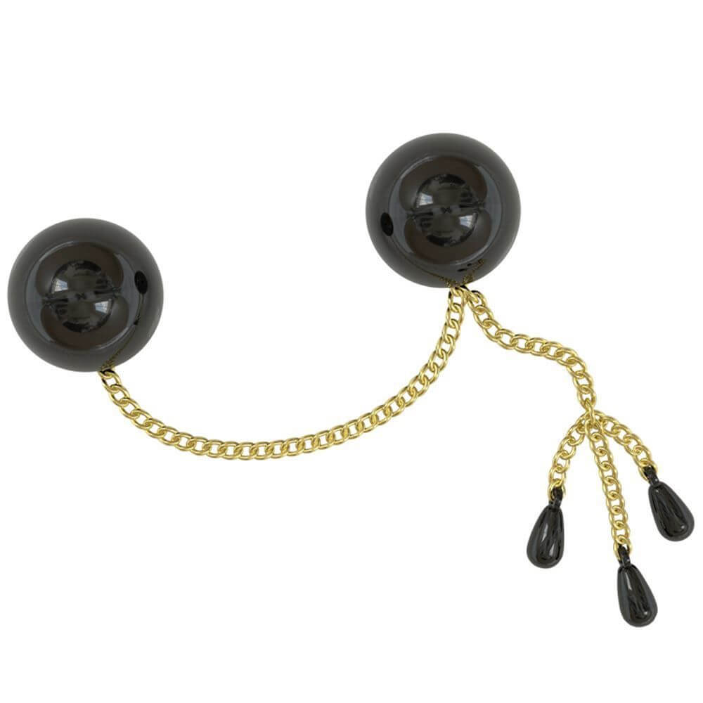 Pingente Duplo com Detalhes de Gotas, Feito em Metal - Sexy Fantasy Slim | 2,3 cm - 2