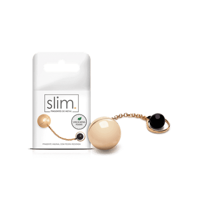 Pingente Vaginal Feito em Metal com Berloque em Forma de Bola com Argola, São Livres de Metais Pesados - Sexy Fantasy Slim | 2,3 cm