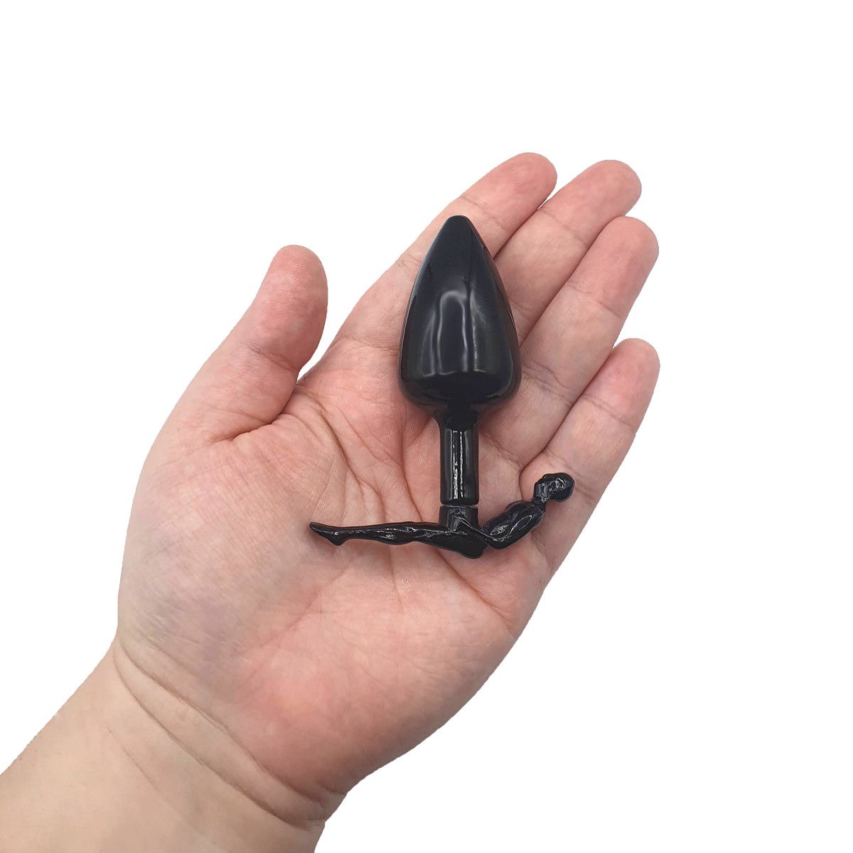 Plug Anal Cônico Tamanho "P" com Base em Forma de Homem - Sexy Fantasy Slim Man | 6,7 x 2,9 cm - 3