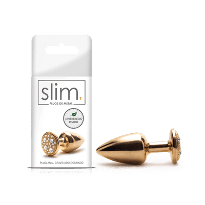 Foto 4 do produto Plug Anal Cônico com Pedrinhas de Cristal na Base - Sexy Fantasy Slim | Disponível em 3 Cores