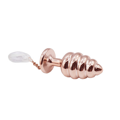 Foto 2 do produto Plug Anal Escalonado Tamanho "P" com Pingente - Sexy Fantasy Slim | 5,7 x 2,7 cm