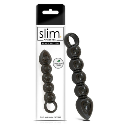 Foto 1 do produto Sexy Fantasy Slim - Plug Anal Escalonado com Alça de Segurança - 15 x 3