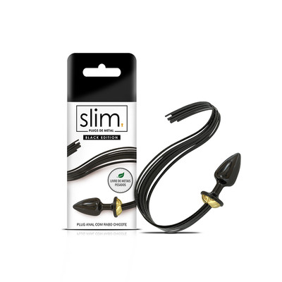 Plug Anal "P" em Formato Cônico com Chicote na Base - Sexy Fantasy Slim | 5,8 x 2,6 cm
