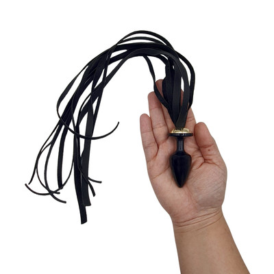 Plug Anal "P" em Formato Cônico com Chicote na Base - Sexy Fantasy Slim | 5,8 x 2,6 cm