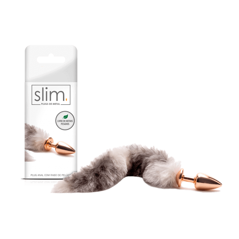 Sexy Fantasy Slim - Plug Anal com Formato Cônico e Rabo Curto - 1