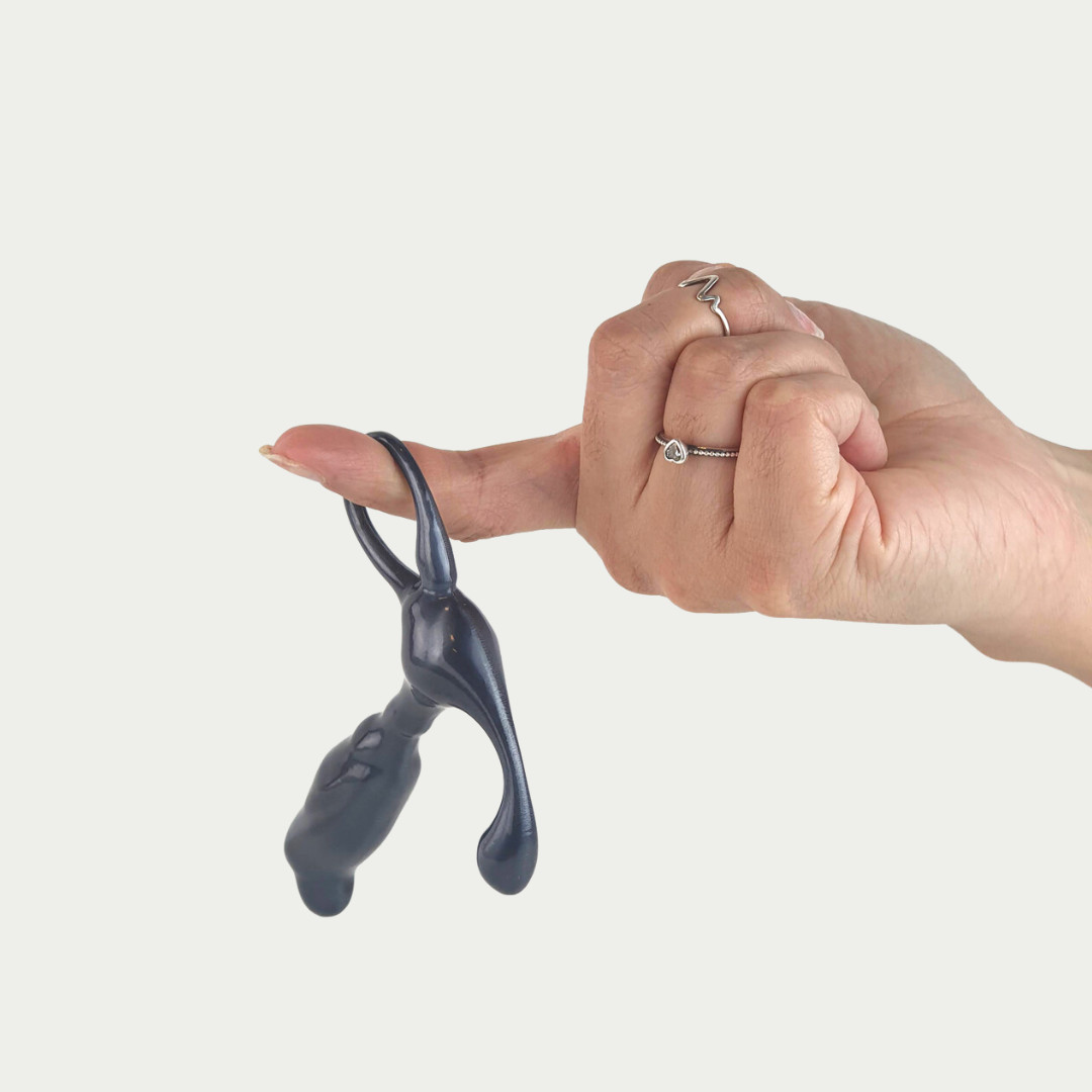 Estimulador de Próstata em Metal com Alça de Segurança - 9,9 x 2,1 cm | Sexy Fantasy Slim - 4