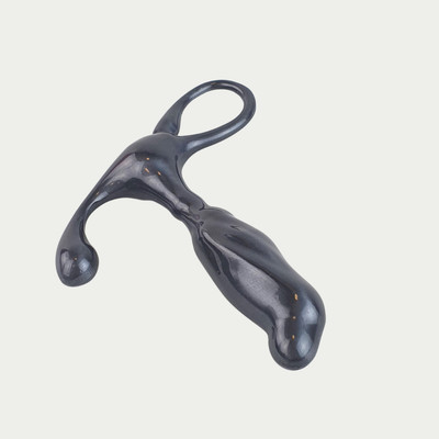 Foto 2 do produto Estimulador de Próstata em Metal com Alça de Segurança - 9,9 x 2,1 cm | Sexy Fantasy Slim