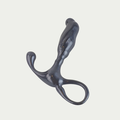 Foto 3 do produto Estimulador de Próstata em Metal com Alça de Segurança - 9,9 x 2,1 cm | Sexy Fantasy Slim